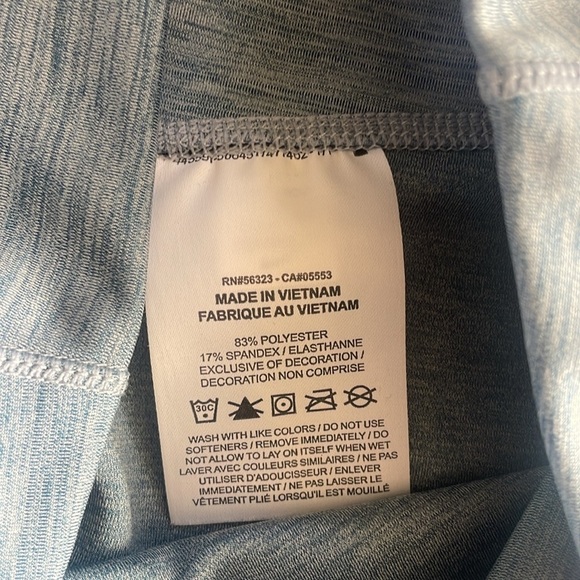 Nike Dri-Fit Size XS Heathered Blue High-Rise Athletic Leggings - Picture 5 of 6